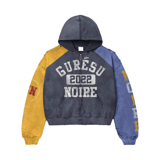 "PISKY" ZIP UP HOODIE